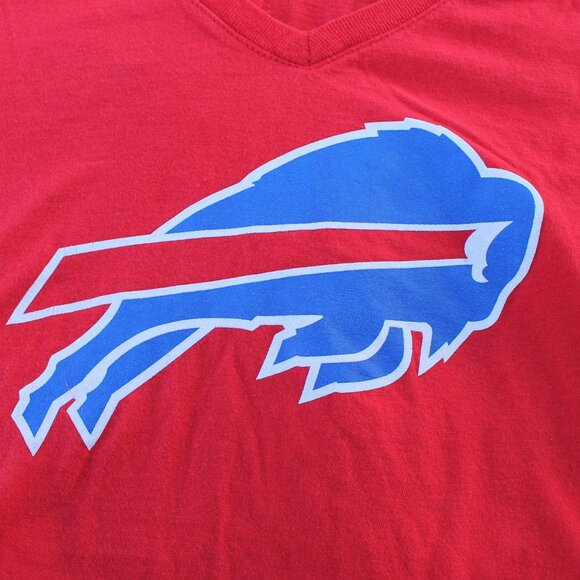 💙🦬❤️Buffalo Bills NFL V-Neck long sleeved t-shirt Fanatics - Picture 3 of 6